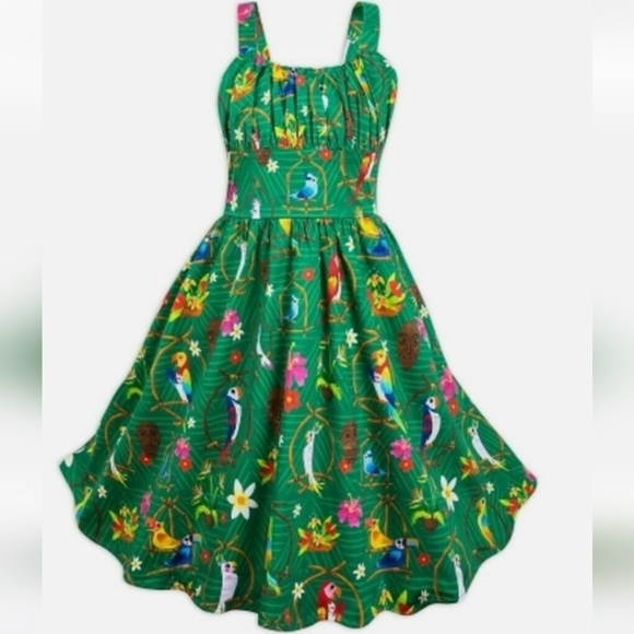 Disney Dresses & Skirts - Authentic NWT  DISNEY Merch Women’s Enchanted Tiki Room Dress - Size 3X